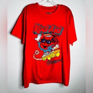 Kool-Aid "Oh Yeah" Skateboarding Orange Cotton Tshirt Size L New Without tag